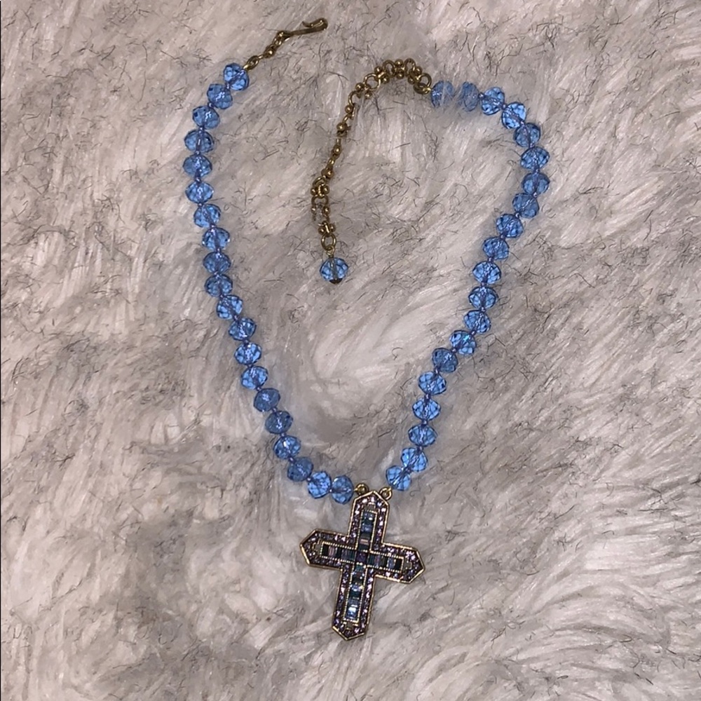 Crystal cross necklace